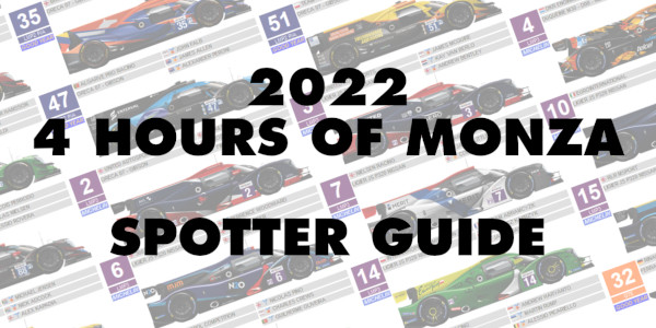 Preview image of 2022 4 Hours of Monza Spotter Guide