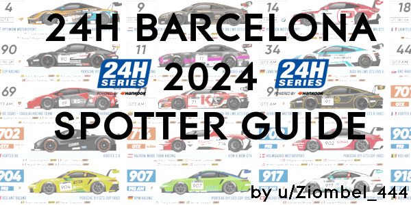 Preview image of official 2024 24H Barcelona Spotter Guide